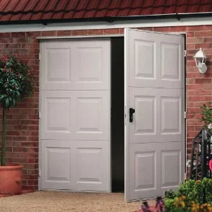 White SIdehung Garage Door