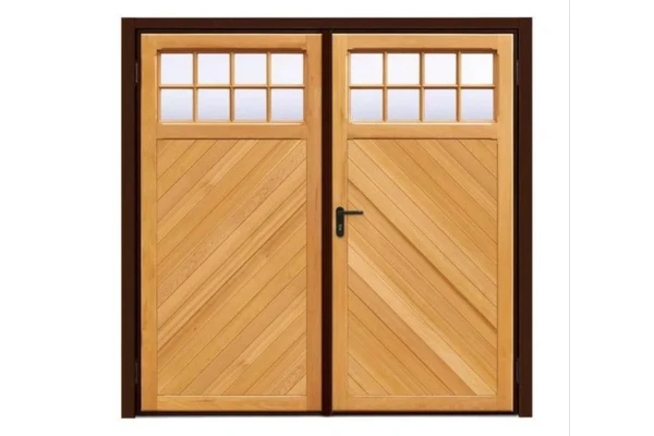 Ashton Chevron Timber Side Hinged Garage Door Garador