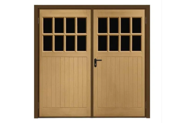 Dorchester GRP Side Hinged Light Oak Garador