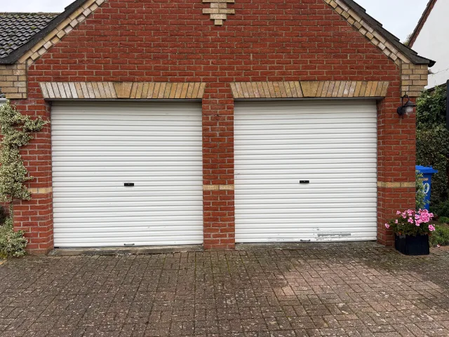 Before - Two Single Roller Garage Doors